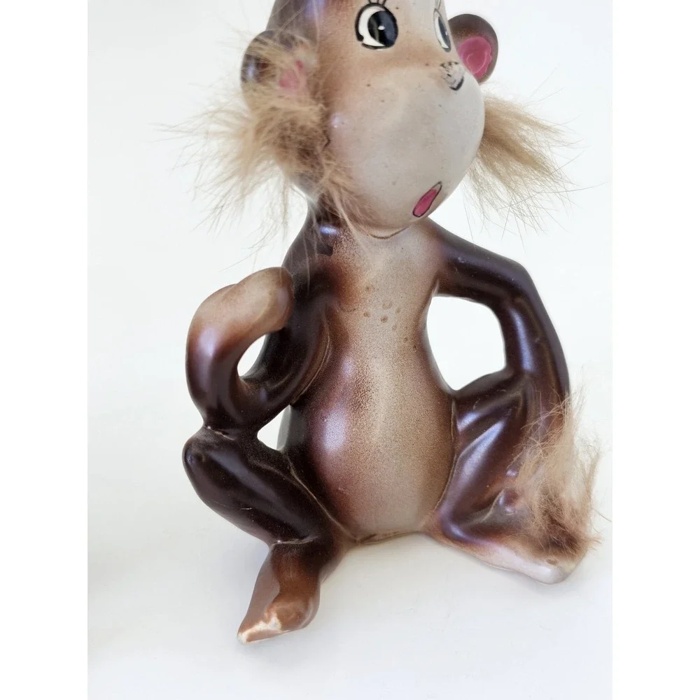 Vintage Norcrest Japan Monkey Salt & Pepper Shakers‎ Anthropomorphic H561 w/Tags
